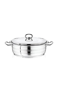Safinox Flavia Çelik Kısa Tencere 28X9 CM-5.5 Litre Safinox Flavia Çelik Kısa Tencere 28X9 CM-5.5 Litre
