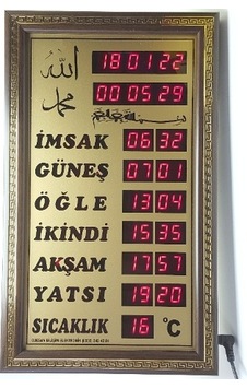 Odesan Ev Tipi Küçük Vakitmatik-5Vakit Ezan Okur-Dijital İmsakiye