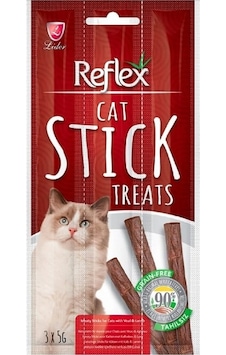 Reflex Biftekli Kuzulu Kedi Ödül Çubuğu 3 x 5 G Reflex Biftekli Kuzulu Kedi Ödül Çubuğu 3 x 5 G
