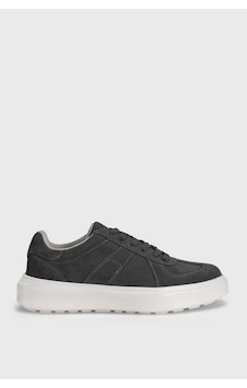 Lufian Jaques Erkek Deri Sneaker Ayakkabı Koyu Gri