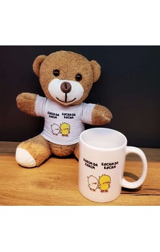 Peluş Oyuncak Ayı Ve Kupa Seti Peluş Oyuncak Ayı Ve Kupa Seti