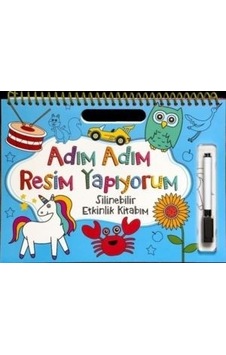 Adım Adım Resim Yapıyorum - Mavi Kapak - Silinebilir Etkinlik Kitabım- Net Çocuk Yayınları Adım Adım Resim Yapıyorum - Mavi Kapak - Silinebilir Etkinlik Kitabım- Net Çocuk Yayınları