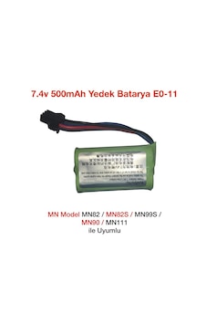 Mn Model Mn82/mn82s/mn99s/mn90/mn111 Rc Uzaktan Kumandalı Araba İçin 7.4v 500mah Yedek Batarya Pil E0-11
