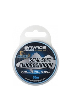 Savage Gear Semi-Soft Fluorocarbon Seabass 30 M Clear Misina Savage Gear Semi-Soft Fluorocarbon Seabass 30 M Clear Misina