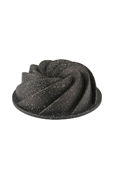 Granit Döküm Kek Kalıbı Rüzgar Gülü Siyah Renk 24 Cm