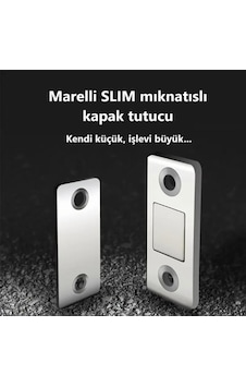Marelli Slım Mıknatıslı Kapak Tutucu Kapı, Çekmece Tutucu, Çıt Çıt 1 Adet Marelli Slım Mıknatıslı Kapak Tutucu Kapı, Çekmece Tutucu, Çıt Çıt 1 Adet