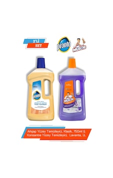 Mr. Muscle Ahşap Yüzey Temizleyici Klasik 750 ML + Konsantre Yüzey Temizleyici Lavanta 1 L Mr. Muscle Ahşap Yüzey Temizleyici Klasik 750 ML + Konsantre Yüzey Temizleyici Lavanta 1 L