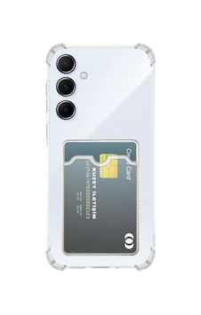 Samsung Galaxy A56 İle Uyumlu Kapak Kamera Korumalı Kartlıklı Darbe Emici Şeffaf Silikon Kılıf Samsung Galaxy A56 İle Uyumlu Kapak Kamera Korumalı Kartlıklı Darbe Emici Şeffaf Silikon Kılıf