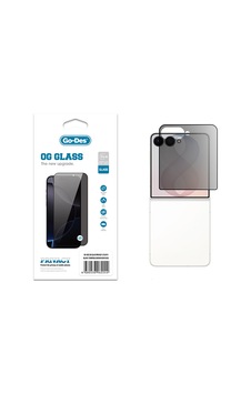 Samsung Galaxy Uyumlu Z Flip 8  Go Des Og Glass Privacy Antistatik Temperli Cam Ekran Koruyucu Siyah