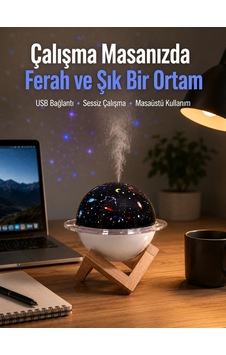 Usb Bağlantılı Taşınabilir Nemlendirici Cihaz, Projektör Işıklı, Aromaterapi Destekli Usb Bağlantılı Taşınabilir Nemlendirici Cihaz, Projektör Işıklı, Aromaterapi Destekli