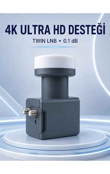 Mey İthalat Uydu Anten Lnb Twin Çıkışlı 0.1 Db Ku Band 4k Ultra Hd Uyumlu Mey İthalat Uydu Anten Lnb Twin Çıkışlı 0.1 Db Ku Band 4k Ultra Hd Uyumlu