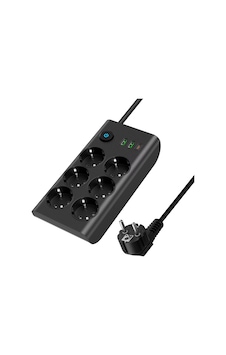 3680w Anahtarlı Akım Korumalı 6'lı Grup Priz - 2x Usb-a Ve 2 X Type-c Girişli 2 M