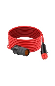 Mykablo Araç Çakmak Uzatma Kablosu, Tüm Marka Ve Modellerle Uyumlu, Kırmızı, 5 Metre, 12-24 Volt Mykablo Araç Çakmak Uzatma Kablosu, Tüm Marka Ve Modellerle Uyumlu, Kırmızı, 5 Metre, 12-24 Volt
