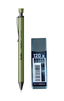 2b , 120 Li 60 Mm 0,7 Uç Ve Scrikss İcon-x 0,7 Uçlu Kalem Seti Yeşil 2b , 120 Li 60 Mm 0,7 Uç Ve Scrikss İcon-x 0,7 Uçlu Kalem Seti Yeşil