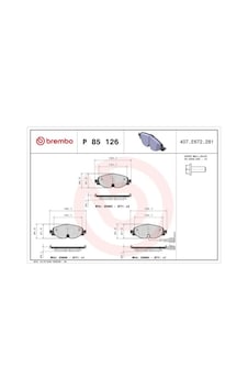 Audi A3 On Fren Balatasi 30 Tdi 2019-2019 Brembo P85126