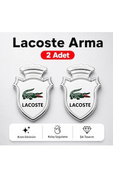 Lacost Chia Arma Krom Oto Amblem 5 3,5 Cm Lacost Chia Arma Krom Oto Amblem 5 3,5 Cm