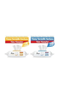 Sleepy Easy Clean Arap Sabunu + Çamaşır Suyu Katkılı Yüzey Temizlik Havlusu 100+100 200 Yaprak Sleepy Easy Clean Arap Sabunu + Çamaşır Suyu Katkılı Yüzey Temizlik Havlusu 100+100 200 Yaprak