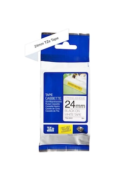 Brother P-touch Tze-s251 Muadil Beyaz Üzerine Siyah Güçlü Yapışkanlı Etiket 24mm X 8m 1 Brother P-touch Tze-s251 Muadil Beyaz Üzerine Siyah Güçlü Yapışkanlı Etiket 24mm X 8m 1