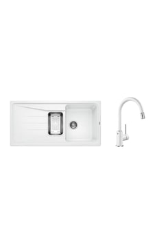 Blanco Sona 6S Beyaz Eviye . Mida-S Beyaz Armatür Seti Blanco Sona 6S Beyaz Eviye . Mida-S Beyaz Armatür Seti