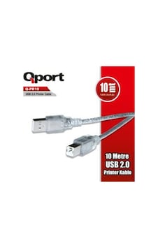 Qport Q-pr10 Usb 2.0 10m Yazıcı Kablosu Qport Q-pr10 Usb 2.0 10m Yazıcı Kablosu