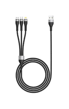 Zore Zr-43 3in1 Usb-a To Lightning Type-c Micro Şarj Ve Data Kablosu 20w 1.5m Zore Zr-43 3in1 Usb-a To Lightning Type-c Micro Şarj Ve Data Kablosu 20w 1.5m