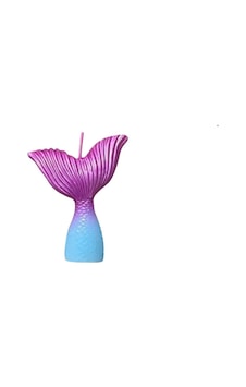 Mum Deniz Kızı Kuyruğu Mor Mavi 12cm 9+ Mum Deniz Kızı Kuyruğu Mor Mavi 12cm 9+