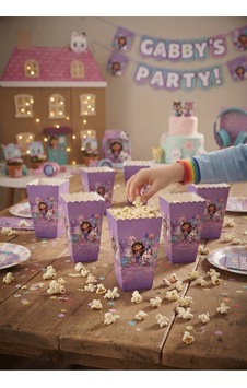 Gabby S Dollhouse Konseptli Mor Patlamış Mısır Kutusu 8 Adet - Doğum Günü Ve Parti Malzemeleri Gabby S Dollhouse Konseptli Mor Patlamış Mısır Kutusu 8 Adet - Doğum Günü Ve Parti Malzemeleri