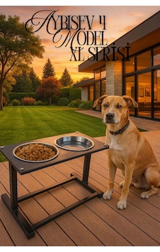 Reyo Ok-ay Store Aybisev 4 Xl Boy Büyük Irk Köpekler İçin Yükseltilebilir Metal Mama Su Kabı Standı Siyah