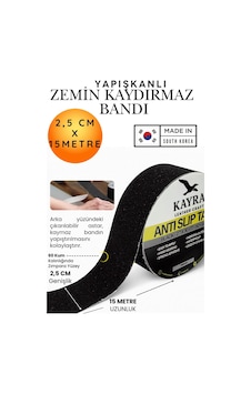 2,5 Cm X 15 Metre Yapışkanlı Zemin Kaydırmaz Bant - 60 Kum Siyah Zımpara Merdiven Havuz Rampa Güvenlik Bandı Su Geçirmez Kaygan Zemin Çözümü Kendinden Yapışkanlı Basamak Koruyucusu Kaydırmazlık Bandı 2,5 Cm X 15 Metre Yapışkanlı Zemin Kaydırmaz Bant - 60 Kum Siyah Zımpara Merdiven Havuz Rampa Güvenlik Bandı Su Geçirmez Kaygan Zemin Çözümü Kendinden Yapışkanlı Basamak Koruyucusu Kaydırmazlık Bandı