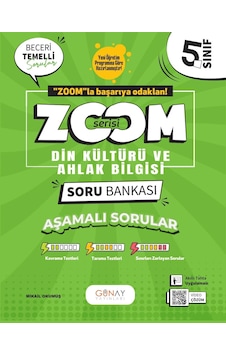 Günay Yayınları 5. Sınıf Din Kültürü Ve Ahlak Bilgisi Zoom Soru Bankası Günay Yayınları 5. Sınıf Din Kültürü Ve Ahlak Bilgisi Zoom Soru Bankası