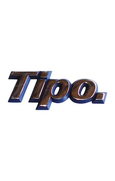 Fiat Tipo. Bagaj Yazısı Mavi Fiat Tipo. Bagaj Yazısı Mavi