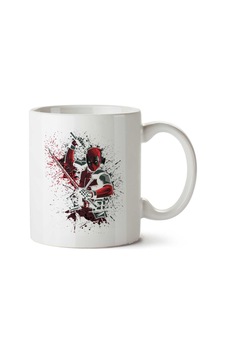 Deadpool İlk Kan İki Tarafı Baskılı Kupa Bardak Çok Renkli