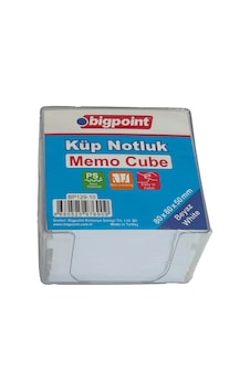 Bigpoint Akrilik Küp Notluk Beyaz 8x8cm Bigpoint Akrilik Küp Notluk Beyaz 8x8cm