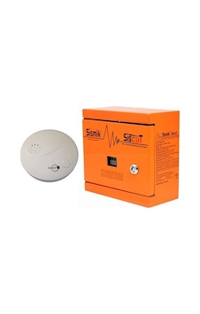 Sismik Siscut / 4 Çıkışlı Elektromekanık No-c-nc Deprem Sensörü + Röleli Duman Dedektörü Sismik Siscut / 4 Çıkışlı Elektromekanık No-c-nc Deprem Sensörü + Röleli Duman Dedektörü