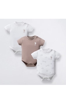 U.S. Polo Assn. U.s Polo Assn 3'lü Body Usb2324 Beyaz U.S. Polo Assn. U.s Polo Assn 3'lü Body Usb2324 Beyaz