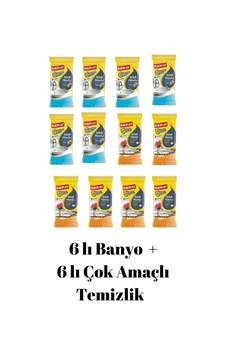 Koroplast Islak Havlu Çok Amaçlı Ferah Kokulu 6 Adet + Banyo Okyanus Kokulu 6 Adet