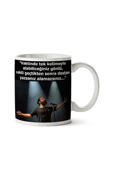 Koray Avcı Vaktinde Tek Kelimeyle İki Tarafı Baskılı Kupa Bardak Koray Avcı Vaktinde Tek Kelimeyle İki Tarafı Baskılı Kupa Bardak