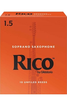 D'addario Rıa1015 Rico Orange Box Soprano Saksafon Kamışı No: 1.5 Başlangıç/eğitim - 10'lu Paket Klasik Turuncu Kutu, Caz Ve Eğitim İçin İdeal Standart Kutu D'addario Rıa1015 Rico Orange Box Soprano Saksafon Kamışı No: 1.5 Başlangıç/eğitim - 10'lu Paket Klasik Turuncu Kutu, Caz Ve Eğitim İçin İdeal Standart Kutu