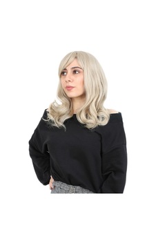 Dalgalı Perçemli Orta Boy Fiber Sentetik Peruk - Balköpüğü / Platin Röfleli 15140391 Dalgalı Perçemli Orta Boy Fiber Sentetik Peruk - Balköpüğü / Platin Röfleli 15140391