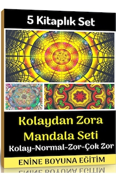 Kolaydan Zora Mandala Boyama Seti (5 Kitap) Kolaydan Zora Mandala Boyama Seti (5 Kitap)