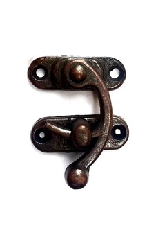 Yay Gözü, Ahşap Kutu Klipsi - Küçük 28x33 Mm, Antik, 100 Adet Metalik