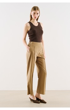 Manuka Rahat Düz Kesim Pantolon Camel Aw26pnt00008-05 Manuka Rahat Düz Kesim Pantolon Camel Aw26pnt00008-05