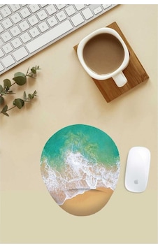 Deniz Ve Kumsal Desenli Bilek Destekli Mouse Pad Mousepad Deniz Ve Kumsal Desenli Bilek Destekli Mouse Pad Mousepad