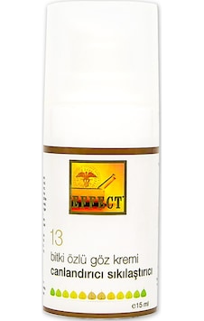 Effect 13 Bitki Özlü Canlandırıcı & Sıkılaştırıcı Göz Kremi 15 ML Effect 13 Bitki Özlü Canlandırıcı & Sıkılaştırıcı Göz Kremi 15 ML