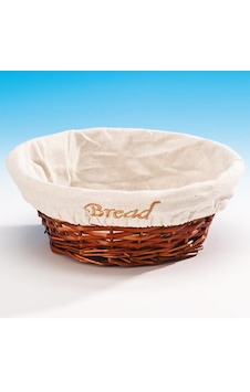 Zicco Ekmek Sepeti Bezli Daire 24 x 8 Cm Kahverengi