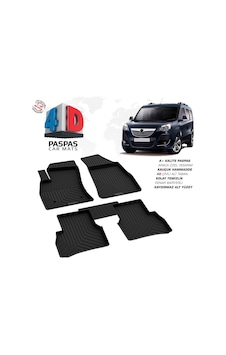 Opel Combo D 4d Araca Özel Havuzlu Kauçuk Paspas 2012-2018