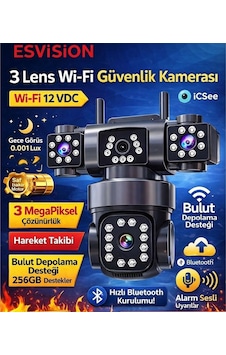 Esvision Es-9002 Wi Fi Kamera 3 Lens Adaptör Esvision Es-9002 Wi Fi Kamera 3 Lens Adaptör
