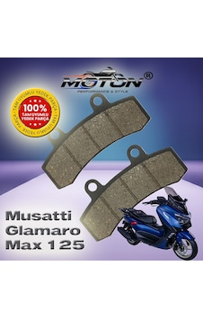Musatti Glamaro Max 125 %100 Uyumlu, Yüksek Kaliteli Ön Disk Fren Balatası Musatti Glamaro Max 125 %100 Uyumlu, Yüksek Kaliteli Ön Disk Fren Balatası