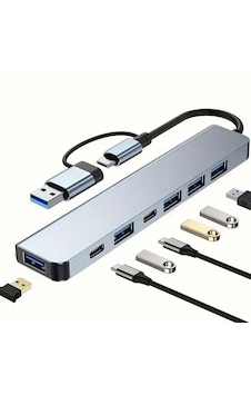 Go İthalat 8 İn 1 Usb Çevirici Notebook Macbook Type-c Uyumlu Görüntü Aktarıcı Hub Go İthalat 8 İn 1 Usb Çevirici Notebook Macbook Type-c Uyumlu Görüntü Aktarıcı Hub