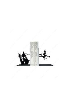 Metal Kitap Tutucu Cadı & Şato